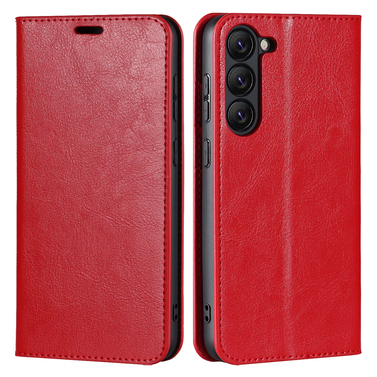 For Samsung Galaxy S23 Magnetic Absorption Phone Cover Stand Flip Wallet Crazy Horse Texture Genuine Leather Phone Case For Samsung Galaxy S23 Magnetic Absorption Phone Cover Stand Flip Wallet Crazy Horse Texture Genuine Leather Phone Case